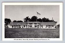 Reading PA-Pennsylvania, Hillside Motel, Advertising, Antique Vintage Postcard picture
