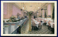 Gulfport Mississippi Splendid Cafe Interior Postcard picture