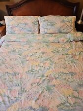 Vtg Martex Monet Waterlily Comforter Set 2 Shams Claude Monet Museum Giverny  picture