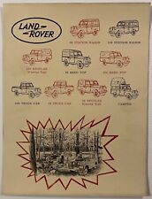 Vintage 1960's Land Rover 88 and 109 Hardtop and Canvas Top Sales Brochure USA picture