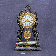 A RARE FIND LARGE 19TH C FRENCH JAPY FRERES BOULLE INLAID PORTICO MANTEL CLOCK picture
