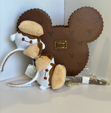 Loungefly Disney Mickey Mouse ICE CREAM SANDWICH Crossbody Bag + Munchlings Ears picture
