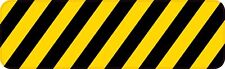 10in x 3in Caution Stripes Magnet Car Truck Vehicle Magnetic Sign picture