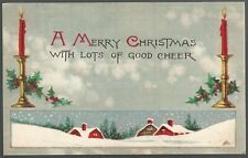 Gibson Art Company Postcard Merry Christmas With Lots Of Good Cheer 1919 picture