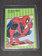 2023 UD Fleer Throwbacks '89 Marvel Spider-Man Green Parallel 20/89 RARE #1 picture