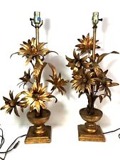 Pair of Vintage Fredrick Cooper Style Mid-Century Italian Gilt Table Lamps  picture