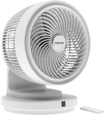 Everdure 9” Oscillating AC Desk or Table Fan, Remote Controlled, 4 White picture