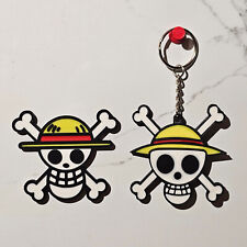 One Piece 3D Printed Magnet/Keychain, Straw Hat Pirates Jolly Roger Logo picture