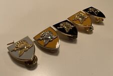 USMA West Point Cadet Army Military Lapel Pin Insignia Rank Crest DUI Set picture