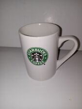 Starbucks Mug 2008 10 Ounces Coffee Lover White Green Collectible Coffee Cup picture