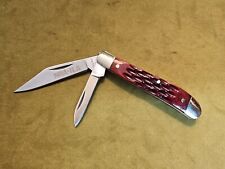 NRA-ILA Stone River 2 -Blade Red Wood Handle Pocket Knife  picture