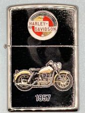 2016 Harley Davidson 1957 Motorcycle Chrome Zippo Lighter NEW picture