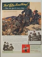 1943 Vintage Coca-Cola print ad. Stonewall Jackson 1863 Civil War picture