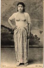 PC CPA ETHNIC NUDE FEMALE, ARAB SINGER, VINTAGE POSTCARD (b10172) picture