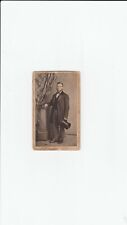 CDV CW. PHOTOGRAPHER GREAT AD,CLEVELAND O. GENTLEMAN FORMAL ATTIRE LARGE TOP HAT picture