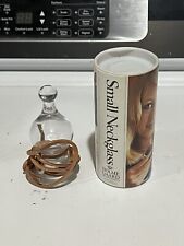 Vtg Small Neckglass, shot glass w/leather type strand Holme Gaard of Copenhagen picture