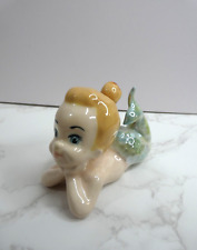 VTG 1970s Ceramic Baby Mermaid Lounging Figure Blonde Small 3.4