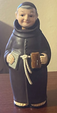 Vintage Friar Monk Hand Painted Decanter w/ Stopper Nikoniko Made in Japan picture