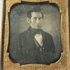 Antique Plate Daguerreotype Handsome Dignified Man Politician? Affluent Attire picture