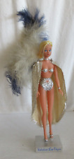 1979 FIONA ORIGINAL LAS VEGAS SHOWGIRL WITH WHITE/BLUE FEATHERS picture