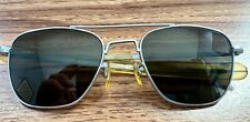 Vintage Silver Tone Randolph Eng Inc  Military/Aviator Sunglasses picture