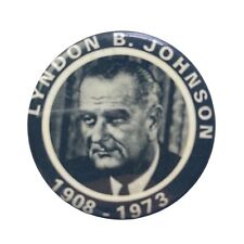 Vintage Lyndon B.Johnson 1908 - 1973 Presidential Memorial Pinback Button Pin picture