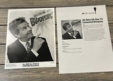 Vintage NBC Specials All New All Star TV Censored Bloopers Fact Sheet Photo K picture