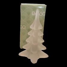 Vintage Enesco Christmas Tree Frosted Glass 4