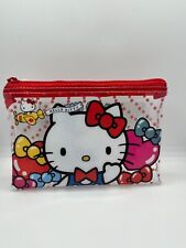 Hello Kitty 50th anniversary flat pouch zipper bag  SANRIO Hello Kitty RED picture