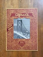 ALFRED'S RESTAURANT 886 BROADWAY SAN FRANCISCO VINTAGE SOUVENIR MENU picture