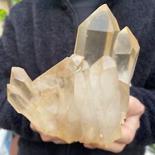 1.4LB Natural White clear Quartz Crystal Cluster Rough Mineral Specimen Healing picture