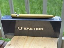 Bolt Action Pen Bastion Luxury Executive Office Fine Ballpoint - Brass - NIB picture