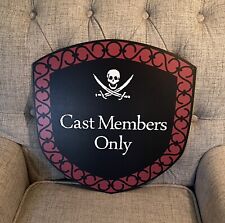 Pirates Of The Caribbean “Cast Members Only” Sign Prop Replica 18x18” POTC WDW picture