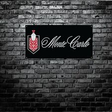 MONTE CARLO CREST logo Classic banner Garage Workshop SHIPS FREE picture