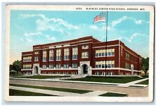 1929 McKinley Junior High School Exterior Building Kenosha Wisconsin WI Postcard picture