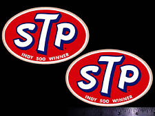 STP Indy 500 Winner - Set of 2 Original Vintage Racing Decals/Stickers Petty picture