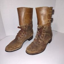 WWII 1944 Women's Double Buckle Boots 6 1/2 3A KK George Keith Co Authentic Worn picture