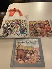 Vintage Fraggle Rock Canvas Book Tote Bag, 1984 Theme Record, & Sprocket Book picture