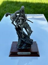 Vintage Chilmark Fine Pewter Sculpture“The mountain man” By Frederic Remington picture