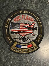 FRENCH AIR FORCE EXERCISE RED FLAG 1987 PATCH NELLIS AFB NEVADA Rare Vtg USAF picture