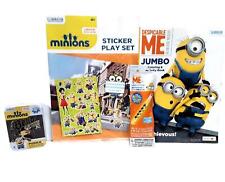 Despicable Me Minions Puzzle Coloring Book Sticker Playset Glowstick Lot picture