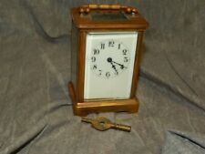 19th cent. FRENCH Carriage Clock RUNS has Key picture
