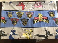 Vintage Power Rangers Twin Flat Sheet Mighty Morphin 1994 picture