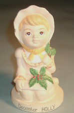 Vintage December Holly Figurine Ceramic Hand Painted Norleans Japan 1960 picture