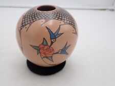 Mata Ortiz Hand built & Hand  Painted  Pot  by Susy Martinez with Hummingbirds picture