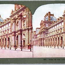 c1900s Paris, France Richelieu Wing of Louvre National Art Museum Stereoview V36 picture