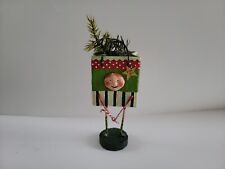 Vtg Lori Mitchell Christmas Present For You Gift Bag Figurine picture
