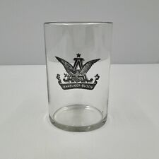 1900's Anheuser Busch Black A & Eagle Etched & Dyed Glass Rare - See Condition picture