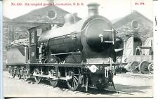 UK North British Railway NBR Six Coupled Goods Locomotive Steam Engine postcard picture