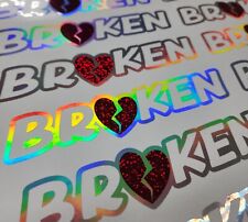 Broken Hearth  💔 HOLOGRAPHIC RAINBOW STICKER  8